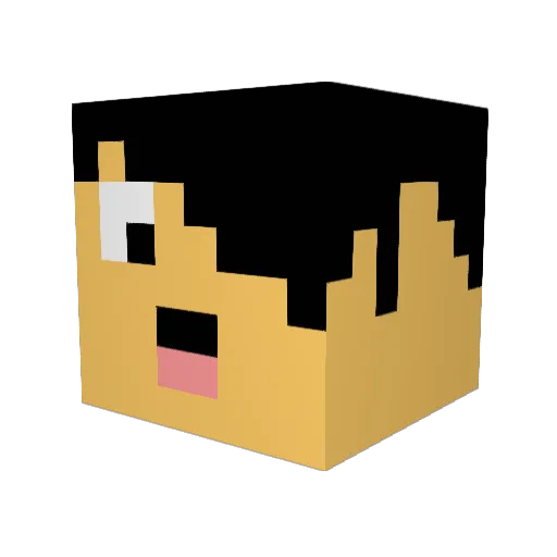 Akimbo_Crew Minecraft avatar head, 3D render