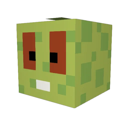 Akimon243P Minecraft avatar head, 3D render