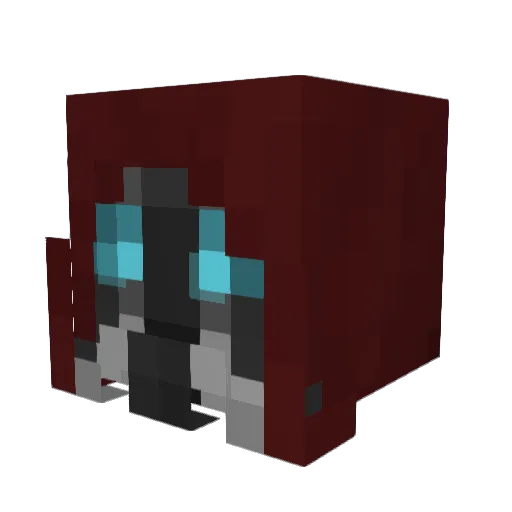 AkimusV Minecraft avatar head, 3D render