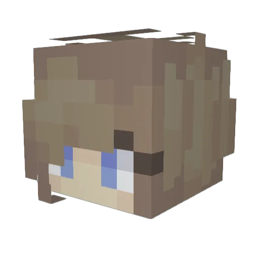 Akino_Ryu Minecraft avatar head, 3D render