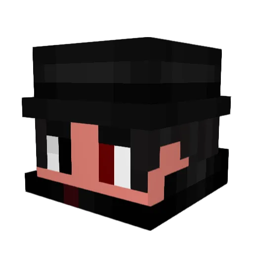 AkinoriSam_ Minecraft avatar head, 3D render