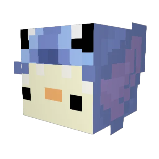 Akio_00 Minecraft avatar head, 3D render