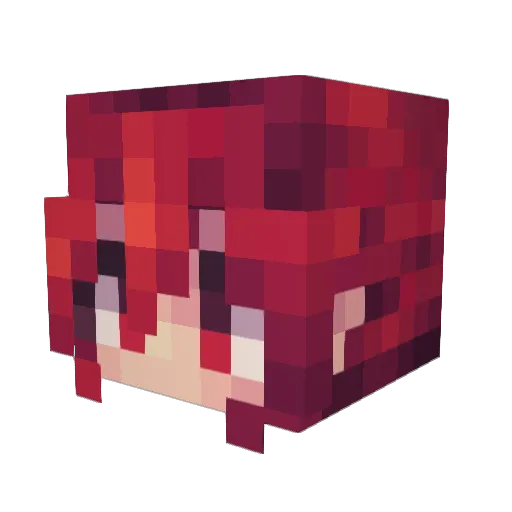 Akio_Tachibana Minecraft avatar head, 3D render