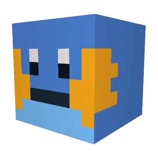 Akir0201 Minecraft avatar head, 3D render