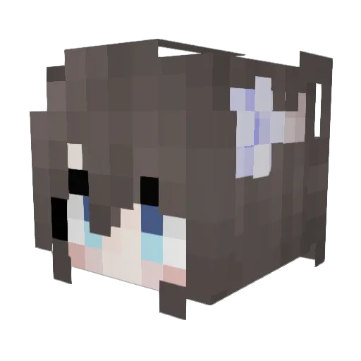 Akir1n Minecraft avatar head, 3D render