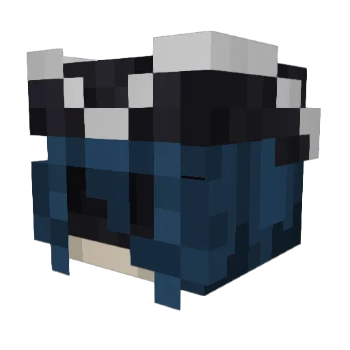 Akira179 Minecraft avatar head, 3D render