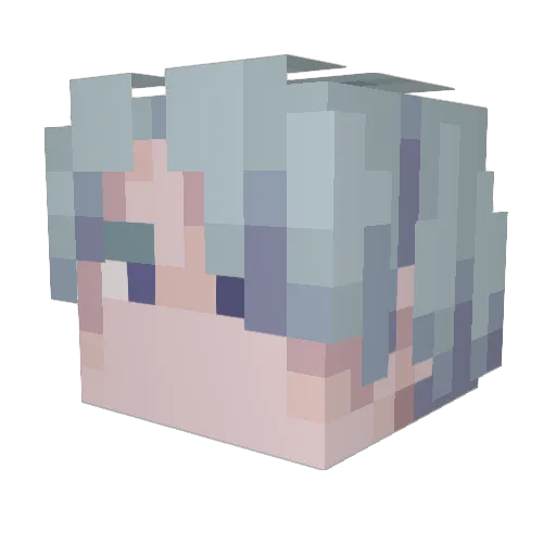 Akira2176 Minecraft avatar head, 3D render