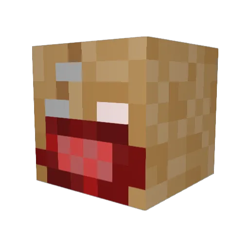 Akira777 Minecraft avatar head, 3D render