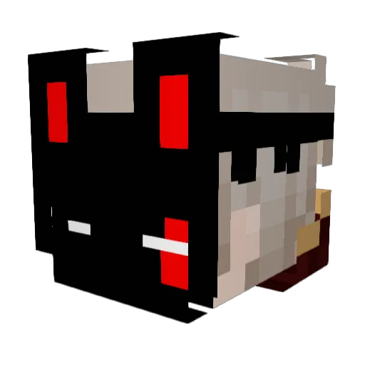 Akira8795 Minecraft avatar head, 3D render