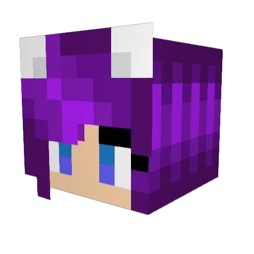 AkiraBlackfire Minecraft avatar head, 3D render