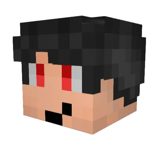 AkiraDevilman1 Minecraft avatar head, 3D render