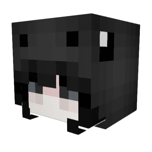 AkiraJax Minecraft avatar head, 3D render