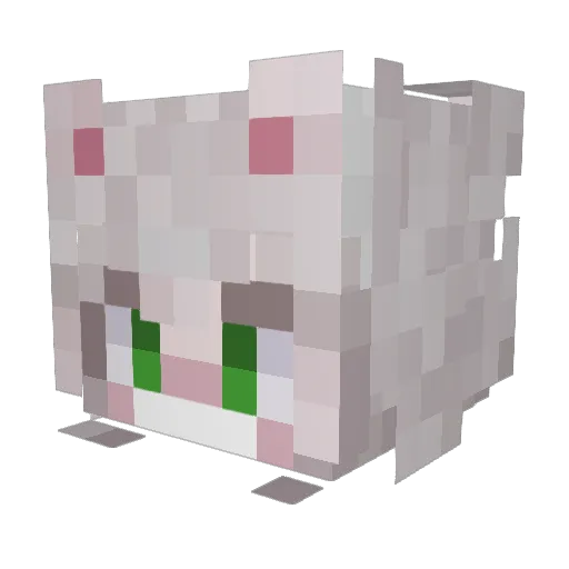 AkiraQuetzal Minecraft avatar head, 3D render