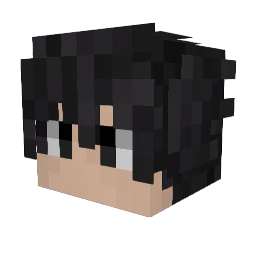 AkiraUnknow Minecraft avatar head, 3D render