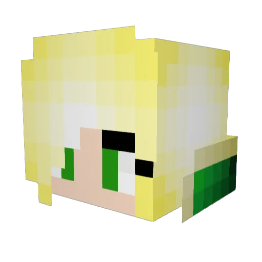 Akira_XD_ Minecraft avatar head, 3D render