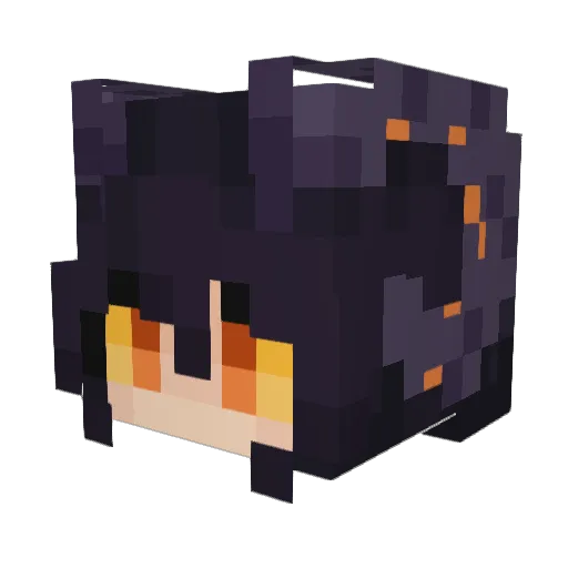 Akiraxausted Minecraft avatar head, 3D render
