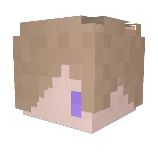 Akiryoooo Minecraft avatar head, 3D render