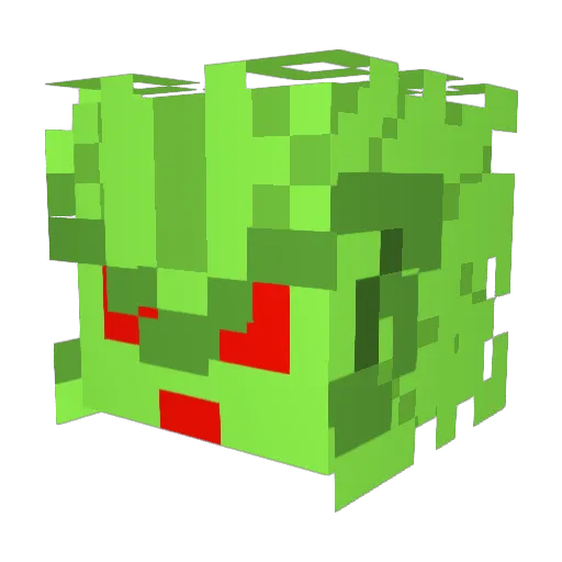 Akitokik Minecraft avatar head, 3D render