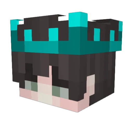 Akiumi34 Minecraft avatar head, 3D render