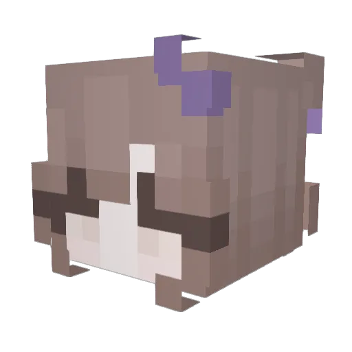 Akiyama08 Minecraft avatar head, 3D render