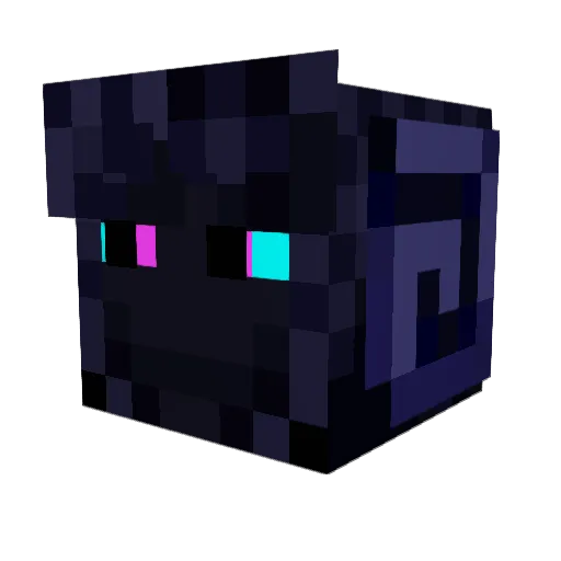 Akizet Minecraft avatar head, 3D render