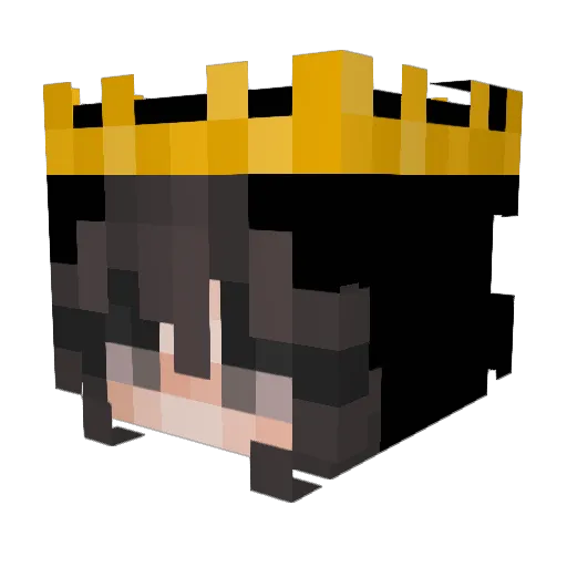 Akjr Minecraft avatar head, 3D render