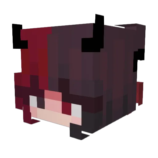 Akkenzi Minecraft avatar head, 3D render