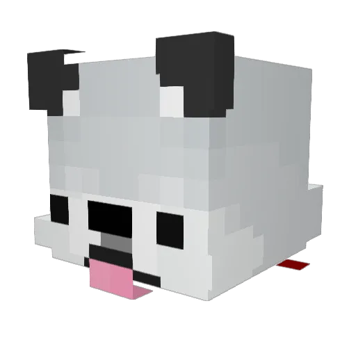 Akker Minecraft avatar head, 3D render