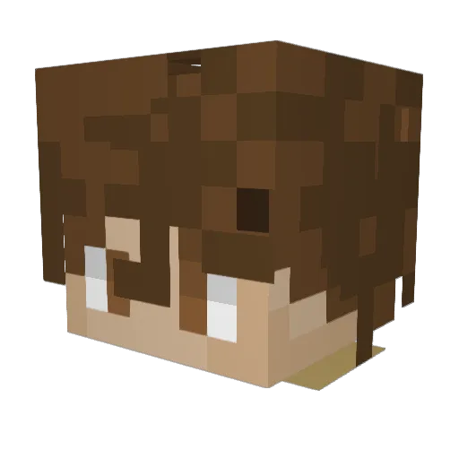 Akkeruz Minecraft avatar head, 3D render