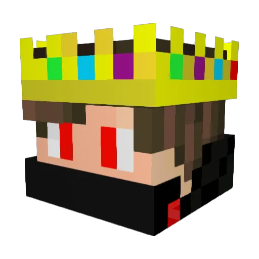 Akkkiii Minecraft avatar head, 3D render