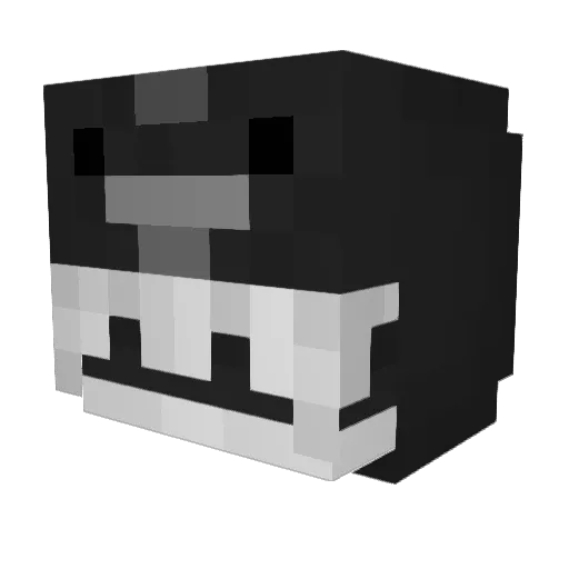 Akkustand Minecraft avatar head, 3D render