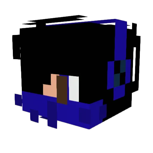 AkmalM3 Minecraft avatar head, 3D render