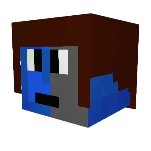 Akmedrah Minecraft avatar head, 3D render