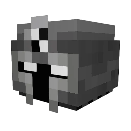 Aknidag Minecraft avatar head, 3D render