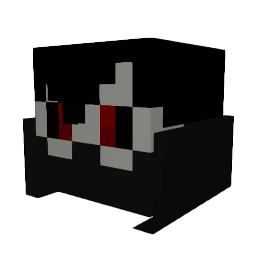 Aknodrak Minecraft avatar head, 3D render