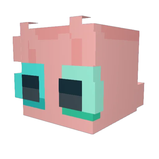 Ako2099 Minecraft avatar head, 3D render