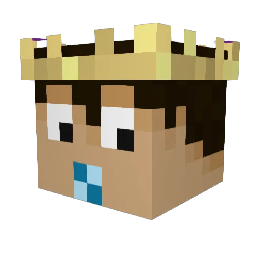 AkoAyAlek Minecraft avatar head, 3D render