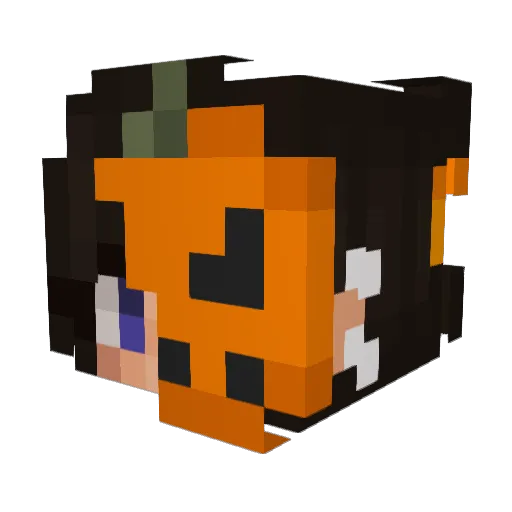 Akokee Minecraft avatar head, 3D render