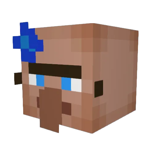 Akollun Minecraft avatar head, 3D render