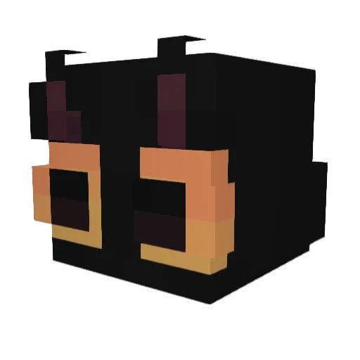 Akong429 Minecraft avatar head, 3D render