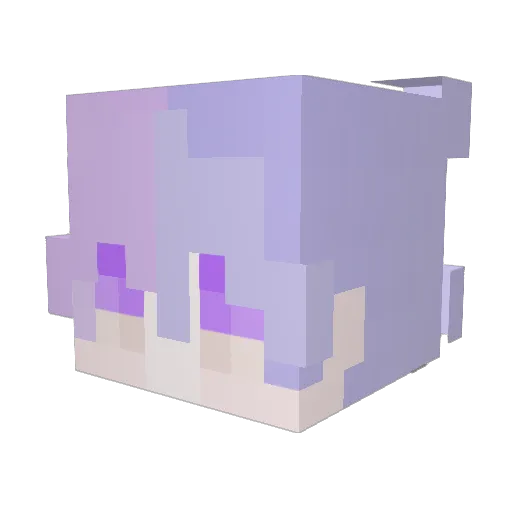 Akong_AxA Minecraft avatar head, 3D render