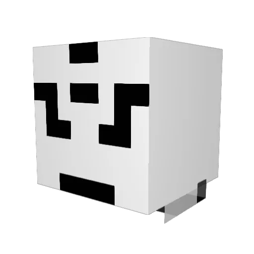 Akos77 Minecraft avatar head, 3D render