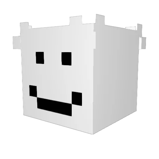 Akos_2013 Minecraft avatar head, 3D render