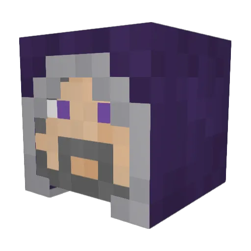 Akos_EoS Minecraft avatar head, 3D render
