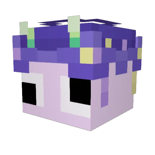 Akovri Minecraft avatar head, 3D render