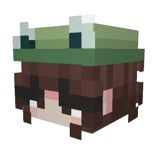 Minecraft-Avatar von Akr4s1a: Kopf als 3D-Render