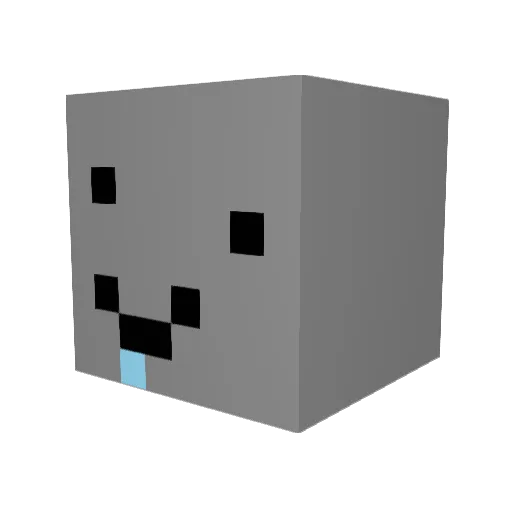 AkrMC123 Minecraft avatar head, 3D render
