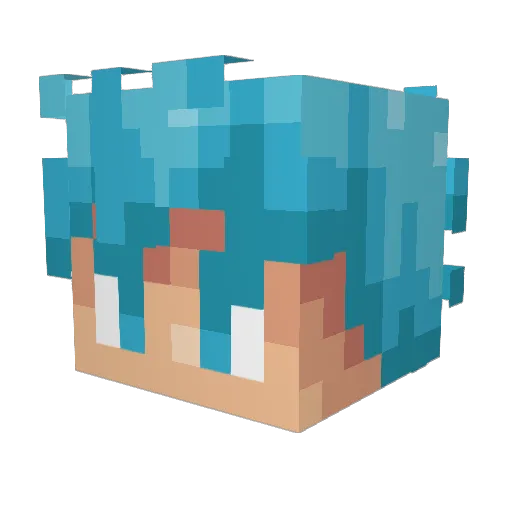 Akram4ik_ Minecraft avatar head, 3D render