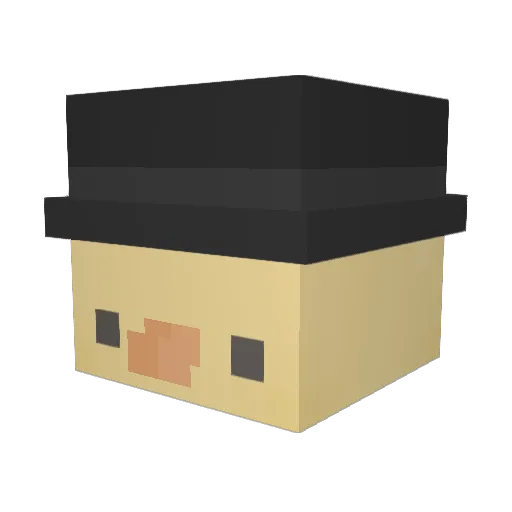 Akram_04 Minecraft avatar head, 3D render