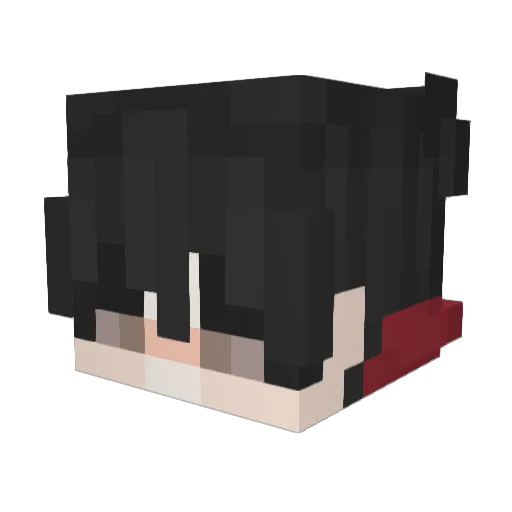 Akrina Minecraft avatar head, 3D render